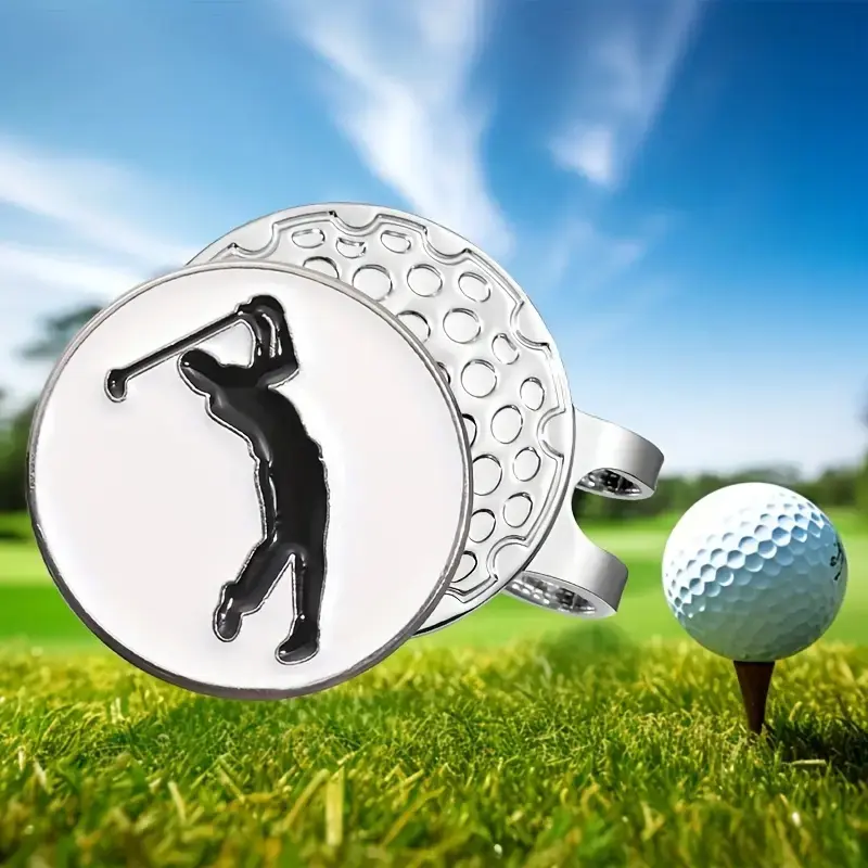 Premium Magnetic Golf Ball Marker Hat Clip, Creative Player Hat Accessory, Unisex Golf Gift, Fashionable Hat Clips for Men and Women