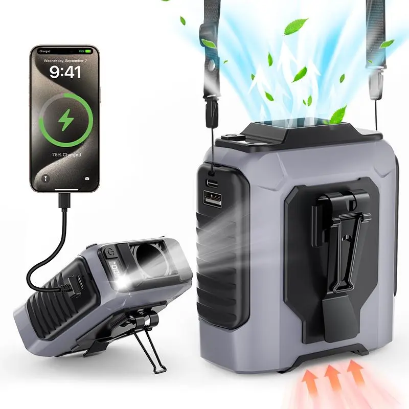 2026 Fan Updated Portable Waist Fan Clip On, Gifts for Men Dad Husband, 10000mAh Rechargeable Wearable Shirt Fan, Powerful Belt Fans,Birthday Gifts for Women Jobsite Travel Camping Essentials  #SummerWins #DealsForYouDays