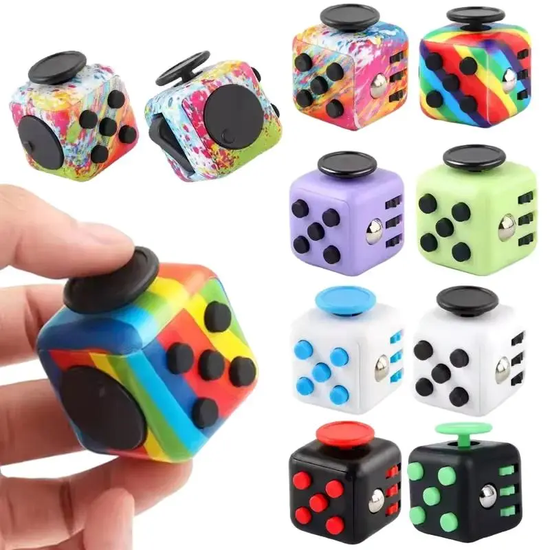 Fidget Cube Antistress Hand Spinner Decompression Toy for Autism ADHD Anxiety Sensory Toys for Kids Adults Stress Relief Toys