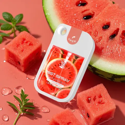 Portable Mini Travel Hand Sanitizer Spray, Moisturizing Fruit & Plant-Scented Liquid Hand Sanitizer, Hand Cleaning Product for Women & Girls, Hydrating & Moisturizing Hand Sanitizer