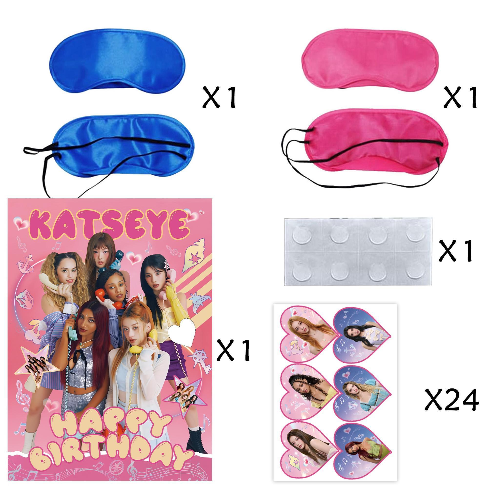 kpop katseye Birthday Decoration Party Tableware Tablecloth Cup Plate Napkin Bag Stickers Baby Shower kpop party favors Supplies