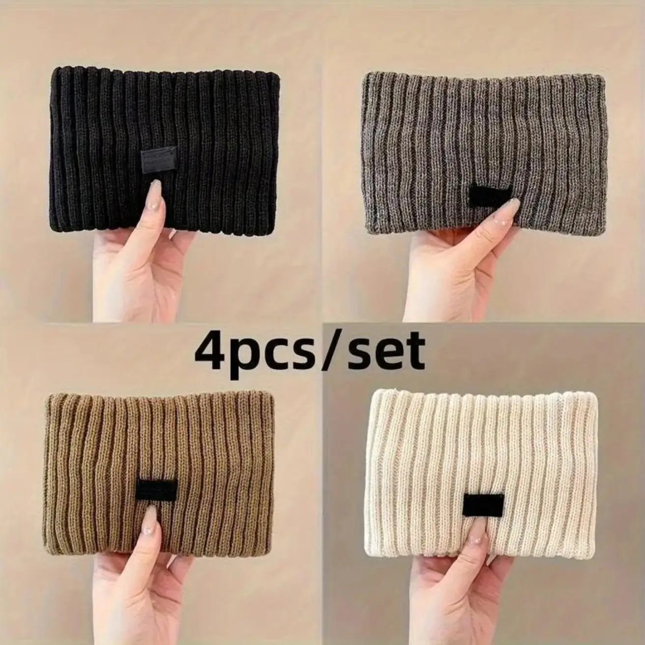 Women's Winter Fuzzy Cable Knit Ear Warmer Headband, Fleece-Lined Female Fashion & Sporty Headband for Skating, Camping, Outdoor Sports Gifts