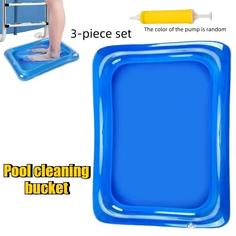 Portable Foldable Pool Cleaning Basin, Pool Foot Bath, Collapsible Foot Bath, Foot Soaker, Foot Soaker Tub, Entryway Cleaner, Pool and Spa Replacement Part, Essential Pool Maintenance Tool