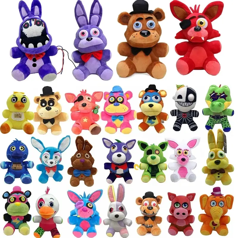 Five Night At Freddy Fnaf Cute Plush Toys Game Doll  Bonnie Bear Foxy Cartoon Stuffed Dolls Freddy Toy Christmas Birthday Gifts