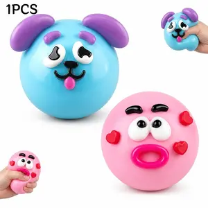 NEW Smushers Squishy - Curiosities Smushers Dog Face Swap Squishy Soft Moldable Cute Slow Rise Relaxing Sensory Fidget Relief Anxiety Stress Fun Desk Accessory for Adults