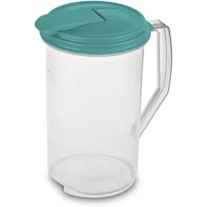 04860906 Beverage Pitcher, Round,  Plastic, 2-Qts. - Quantity 1