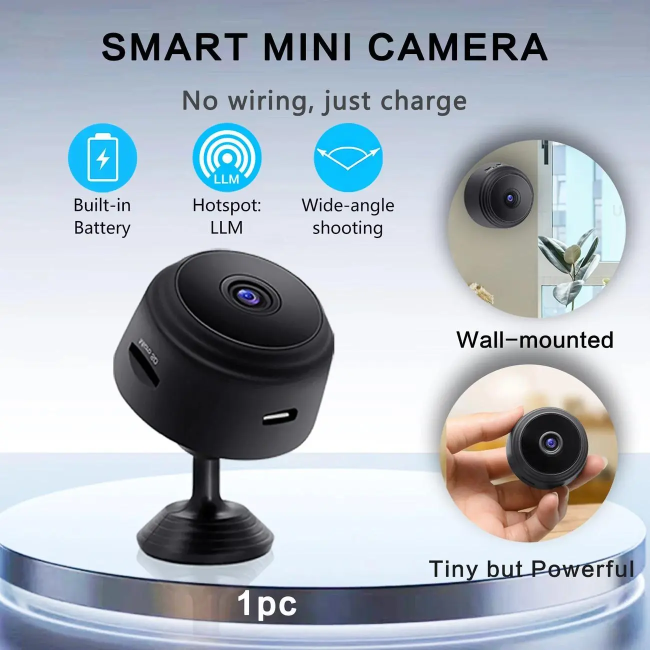 High definition surveillance camera, remote mobile viewing, easy installation, suitable for home use