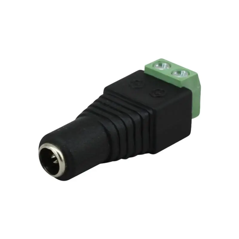 Dc Power Plug 5.5x2.1 No Solder Female Connector, 12V 24v Dc Surveillance Camera Stable Power Supply Adapter, Easy Installation
