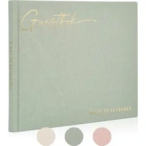 Beautiful Wedding Guest Book for Your Wedding Reception - Simply Elegant Guestbook to Sign in and Add Polaroid Photos - Perfect Baby Shower Guest Book for The Special Day