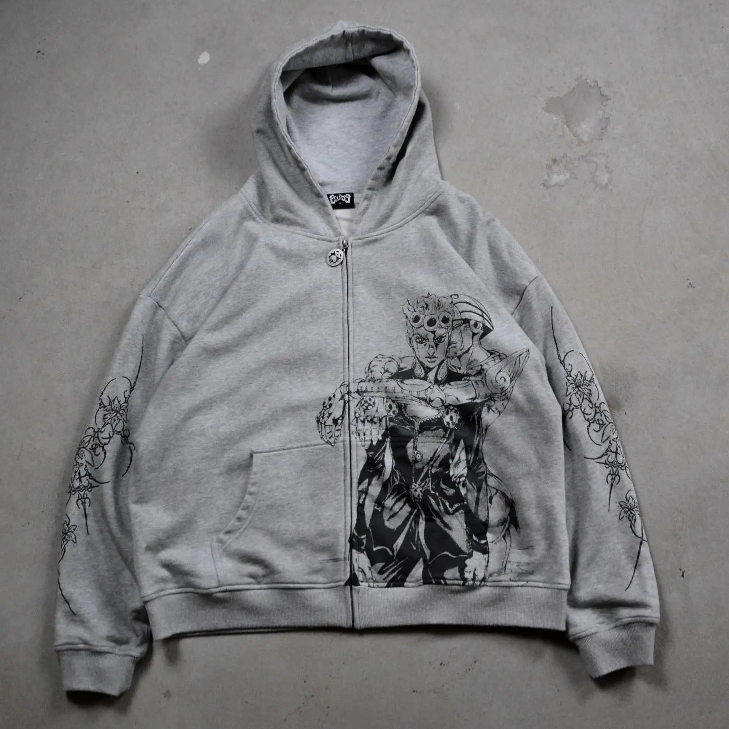 Harajuku Jojo Bizarre Adventure Zip Up Hoodies Oversized Mens Womens Zipper Hoodie Hip Hop CoupleS Y2k Street Sweatshirt