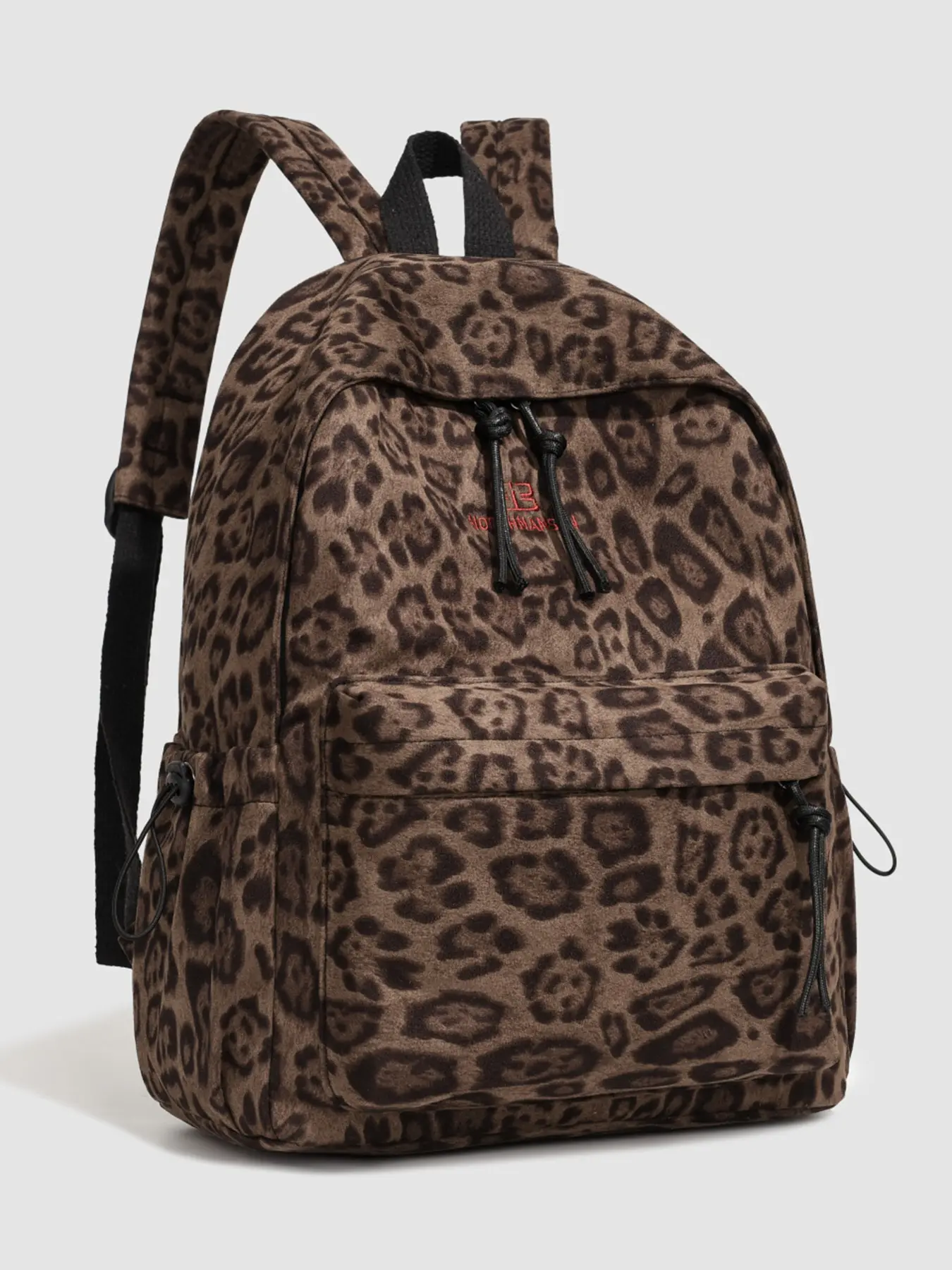 Autumn and winter stylish leopard print women's backpack, Casual backpack, made of fabric, with a large capacity and multiple compartments, widened shoulder straps to reduce burden, a versatile backpack for everyday use, commuting, and travel
