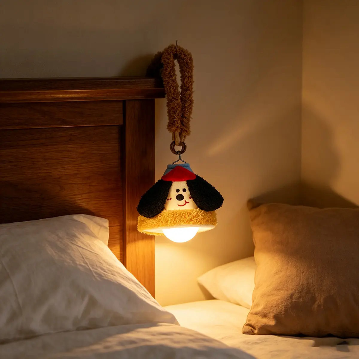 Hanging Night Lamp Big Ear Dog Light Rechargeable Cartoon Puppy Pendant Lamp Cute Cartoon Home Decor | College Dormitory USB Small Light