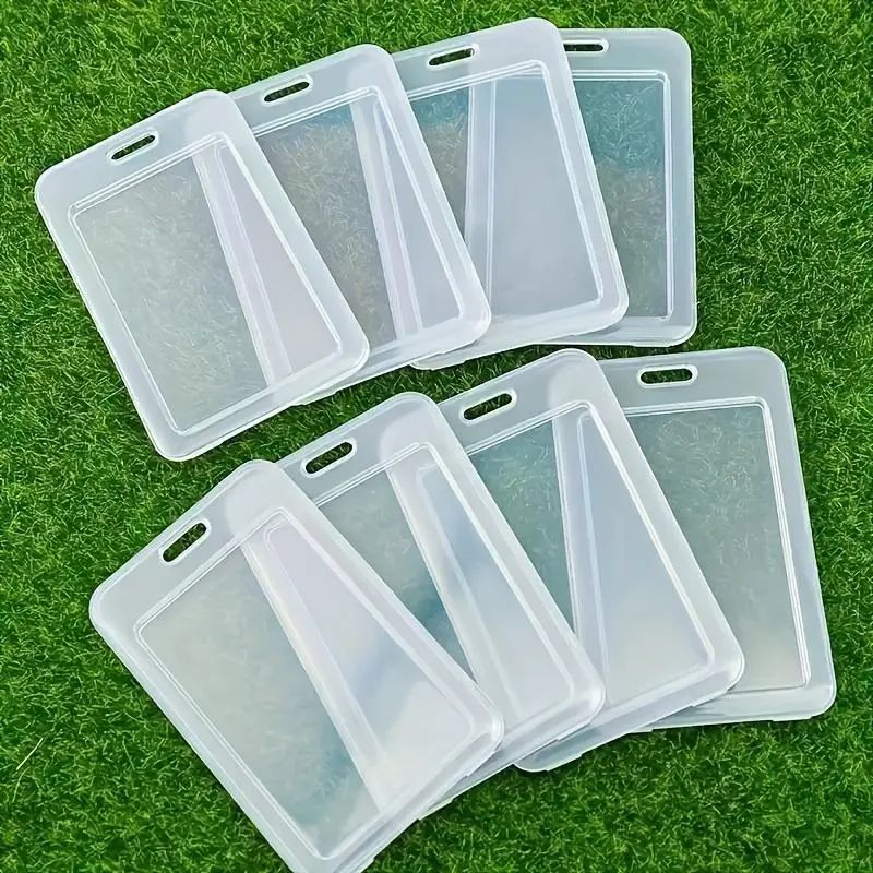 5pcs Clear Waterproof ID Badge Case - Protect Your Cards and IDs from Water Damage and Wear and Tear!
