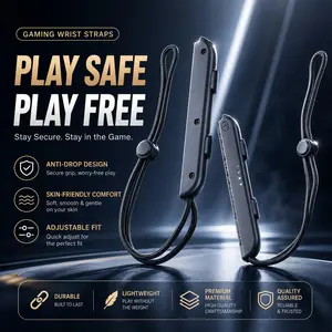 2-Pack Game Controller Wrist Straps, Anti-Slip Safety Lanyard, Suitable for Switch Joy-Con, Gaming Accessories