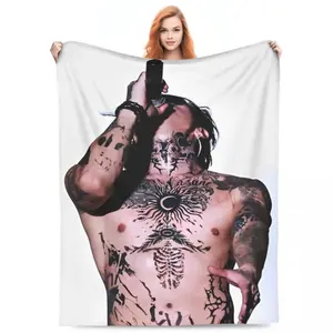 DPR IAN Abs Hot Sexy Beautiful BlanketsK-Pop Music Star Adult Blanket Kids Blanket, Soft Flannel Air Conditioner Blanket Throw for Sofa Bed Couch, Korean Pop Idol Inspired Cozy Blanket for Bedroom Living Room Decor, Lightweight All Season Travel Fan Gift