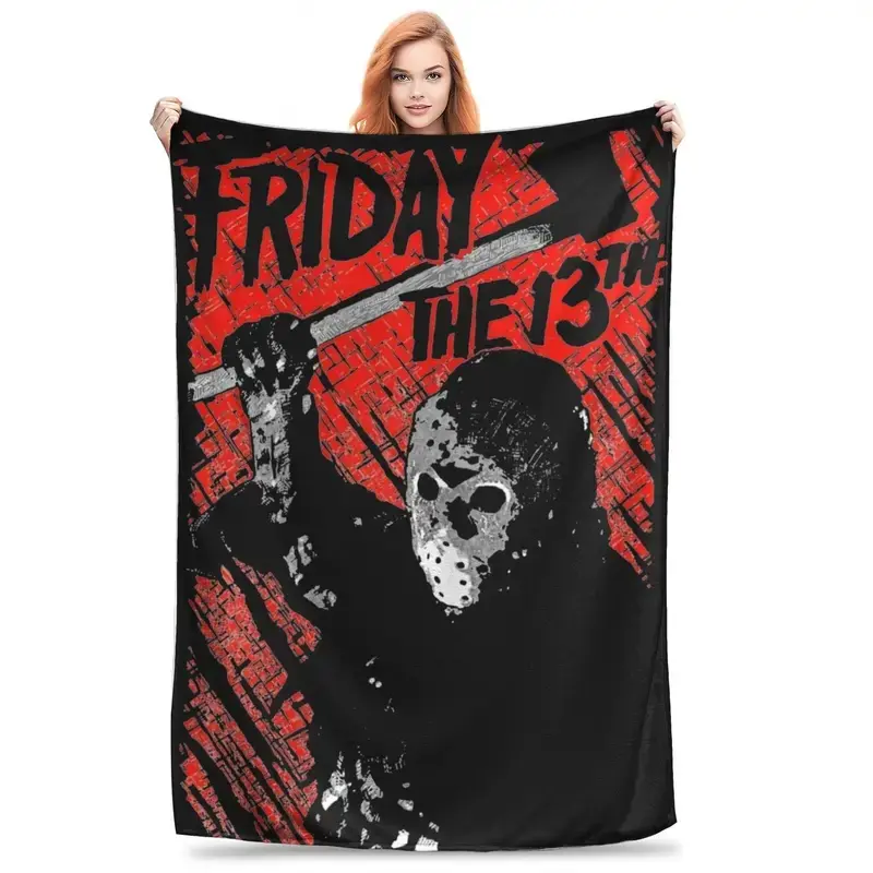 A terrifying "Black Friday" blanket, soft, lightweight, made of premium flannel, suitable for all seasons.