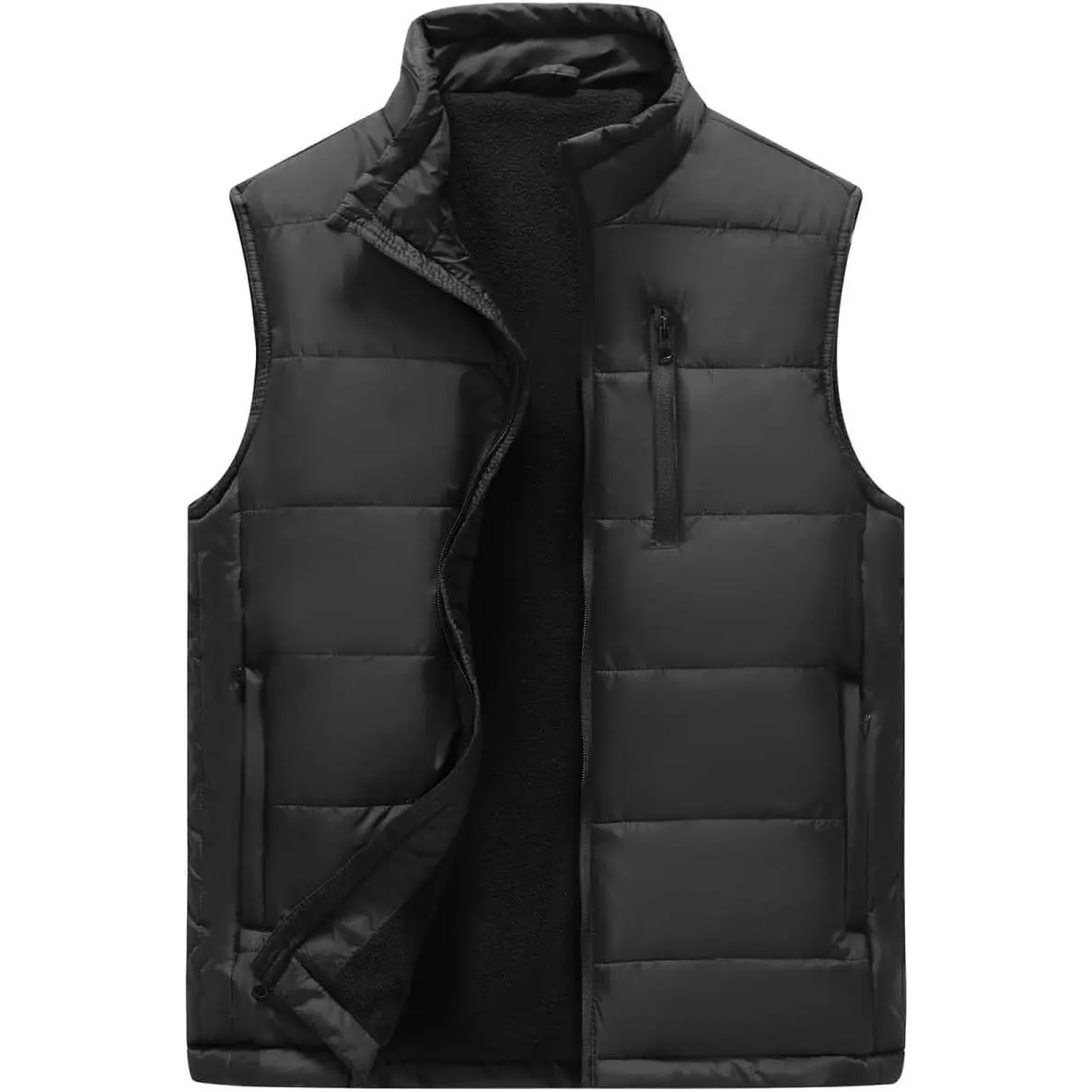 Men's Lightweight Vest Softshell Outerwear Windproof Sleeveless Jacket for Golf Running Hiking