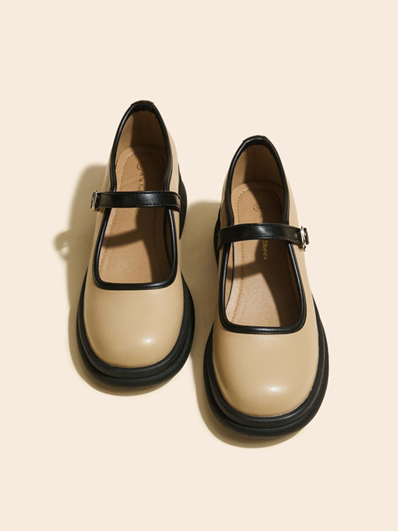 1 Pair Women's Simple Solid Color Round Toe Flat Mary Janes Shoes, Fashionable Slip on Shoes for Daily Wear, Comfortable and Versatile Casual Shoes for Women & Girls for Outfit Decor