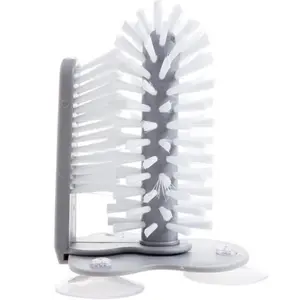 Rotatable Glass Washer Window Cleaning Tool - Detachable Suction Cup, Rotating Brush, 1pc for Home Glass Cleaning