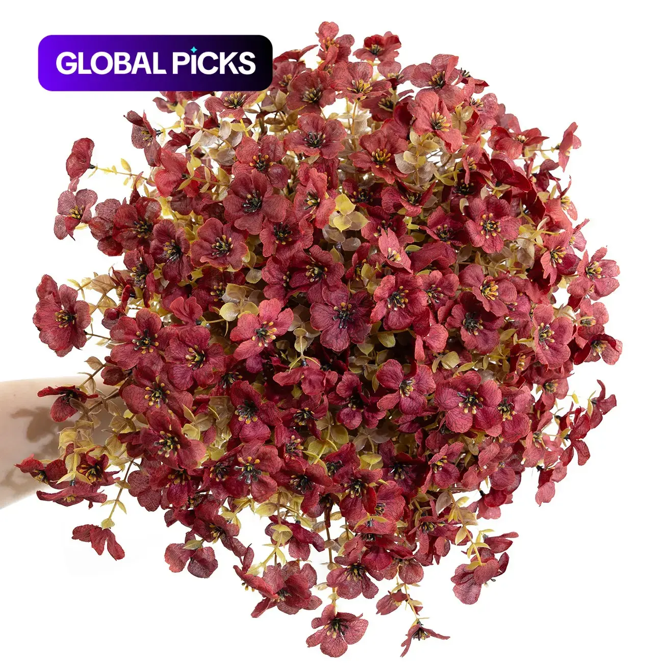 12 Artificial Autumn Flower Stems, Simulation Plants for Thanksgiving, Halloween, Christmas, Wedding, Party and Home Garden Decoration, Fake Flowers, Artificial Flower Arrangement #GLOBAL PICKS