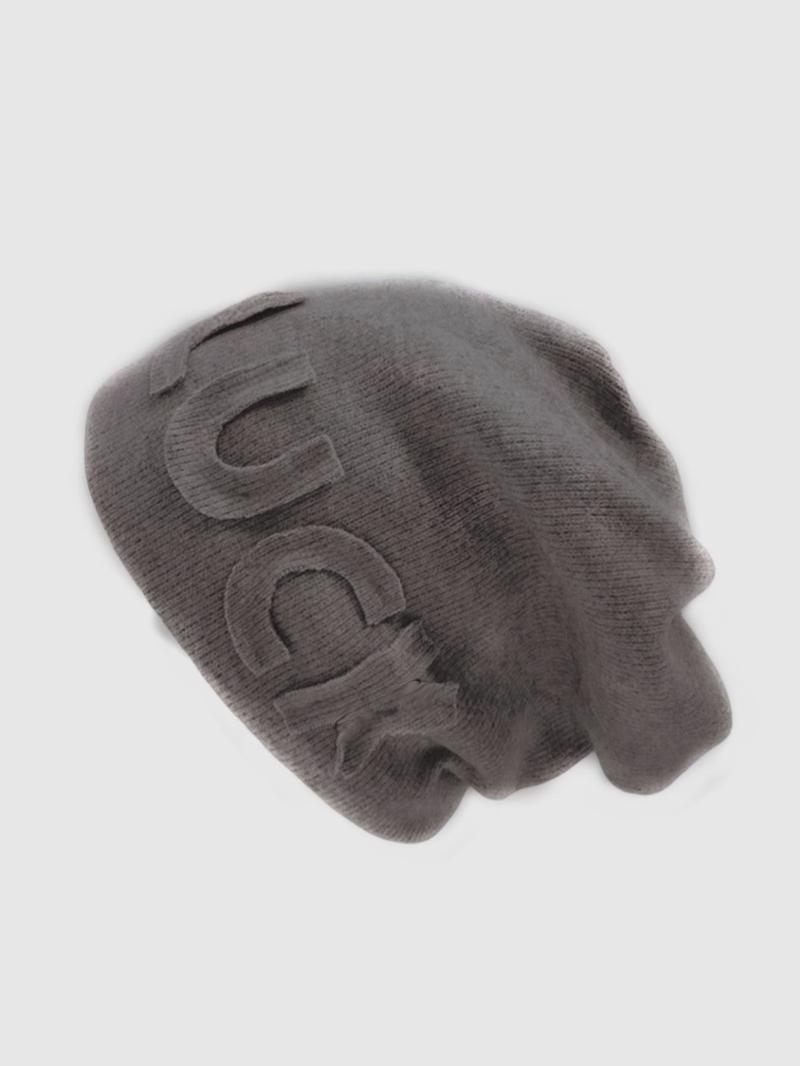 Letter Pattern Beanie Hat, Casual Thickened Ear Protection Cap for Fall & Winter, Fashion Accessories for Both Men & Women, Winter Skull Cap