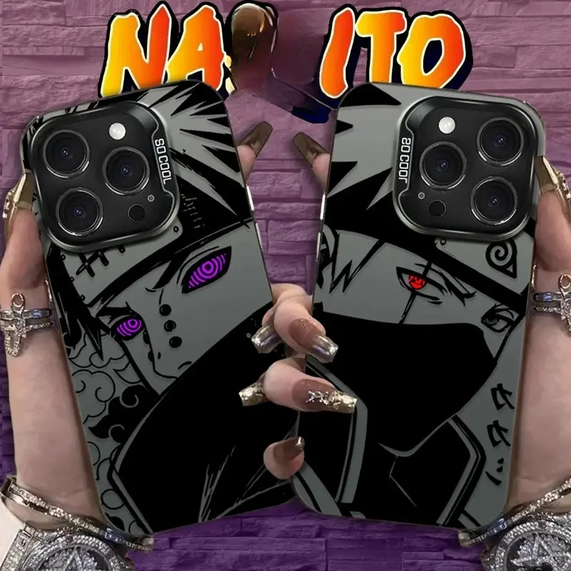 Anime Naruto AKATSUKI Pain Kakashi Phone Case for iPhone 12 17 Air Pro Max 16 15 11 14 13 Pro Max XS X XR Plus 8 7 SE 2020 Cover