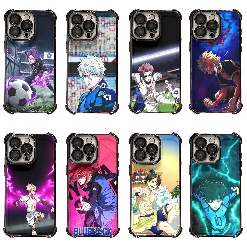 Blue Lock Approved Shockproof Scratch-Resistant Anime Artwork Cellphone Case - Eco-Friendly Multi-Model Accessory, Fits iPhone Sizes 11-17 & iPhone & Galaxy Devices, Protective Cover for Phones & Electronics