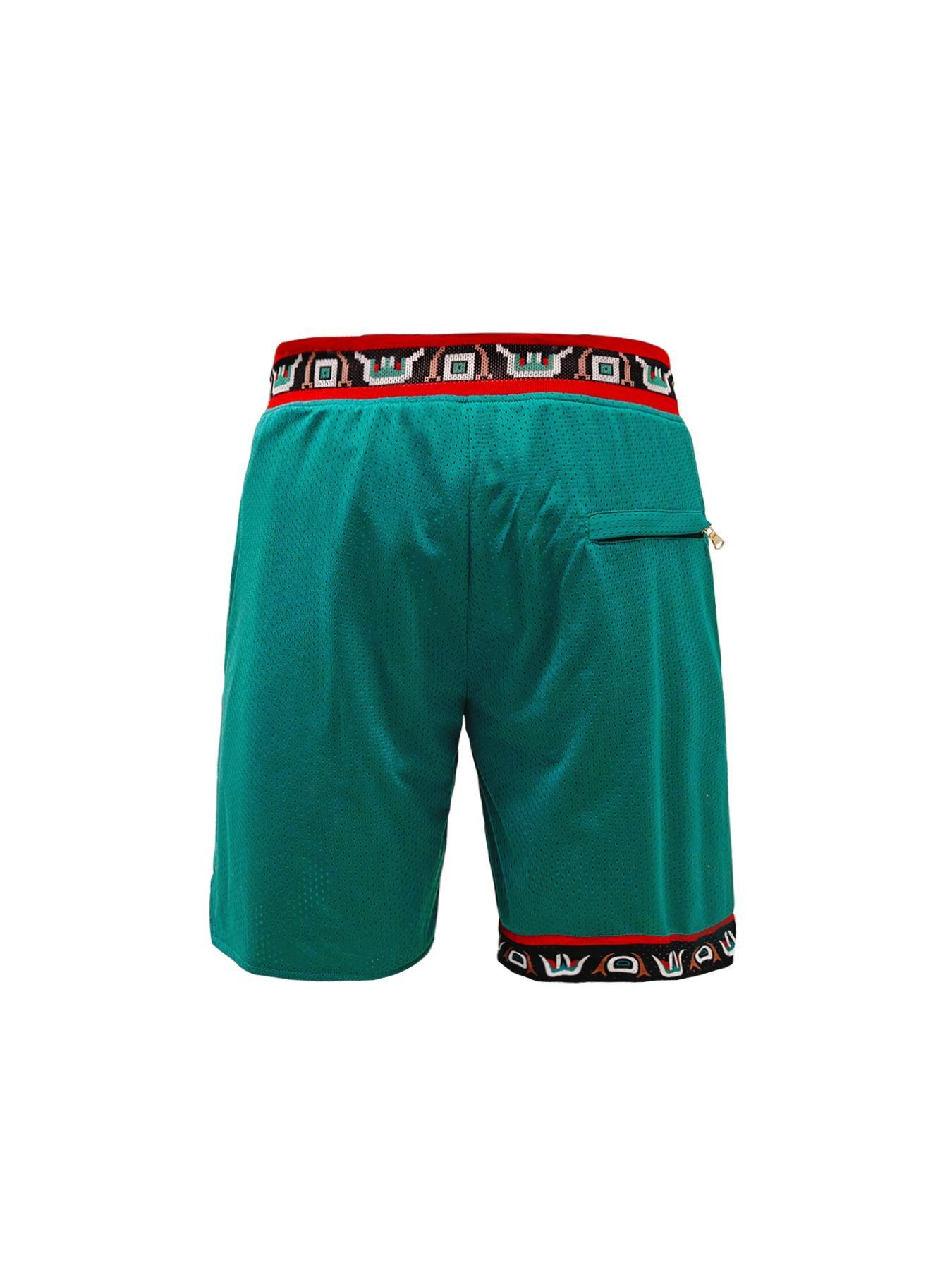 Men's Letter & Number Embroidery Pocket Basketball Shorts, Loose Casual Breathable Quick Drying Shorts for Outdoor Sports, Men's Sportswear for Basketball, Athleisure Style Bottoms, Gym Apparel, Athletic Shorts, Streetwear Sports Shorts