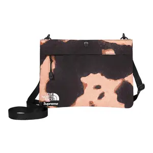 Supreme x The North Face FW21 Week 17 Denim Courier Bag for Men and Women – Color-Blocked Logo, Brown and Blue