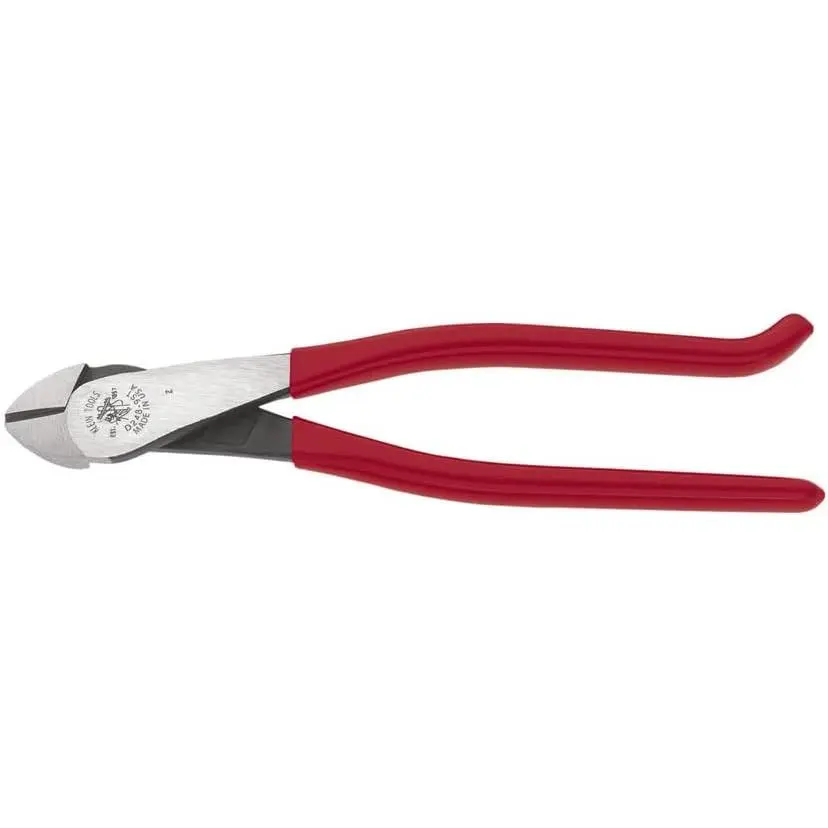 D248-9ST Diagonal Cutting Pliers, USA, Ironworker's Diagonal Cutters with High Leverage, Works as Rebar and Rebar Bender, 9-Inch
