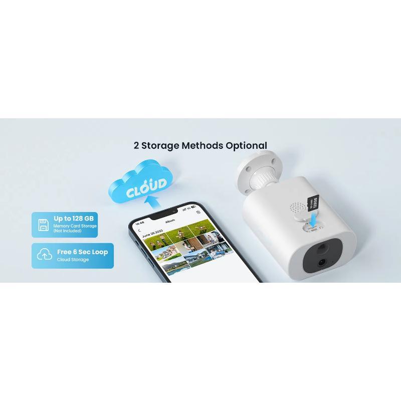 Solar Camera Outdoor Wireless, 2K WiFi Battery Powered Cameras System for Home Security with Embedded Panel, AI Motion Detection, Smart Spotlight & Alarm, Color Night Vision,No Hub Needed