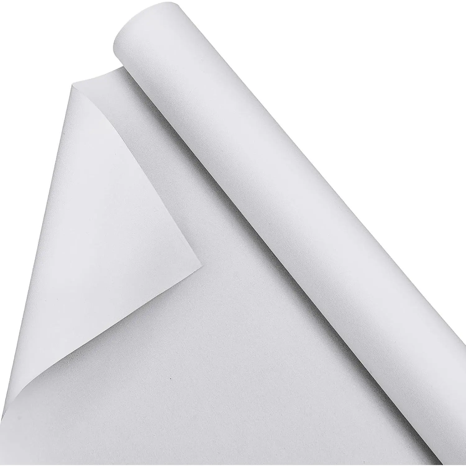 24 Inch x 20 Feet Double Primed Cotton Canvas White Canvas Roll for Oil and Acrylic Paint