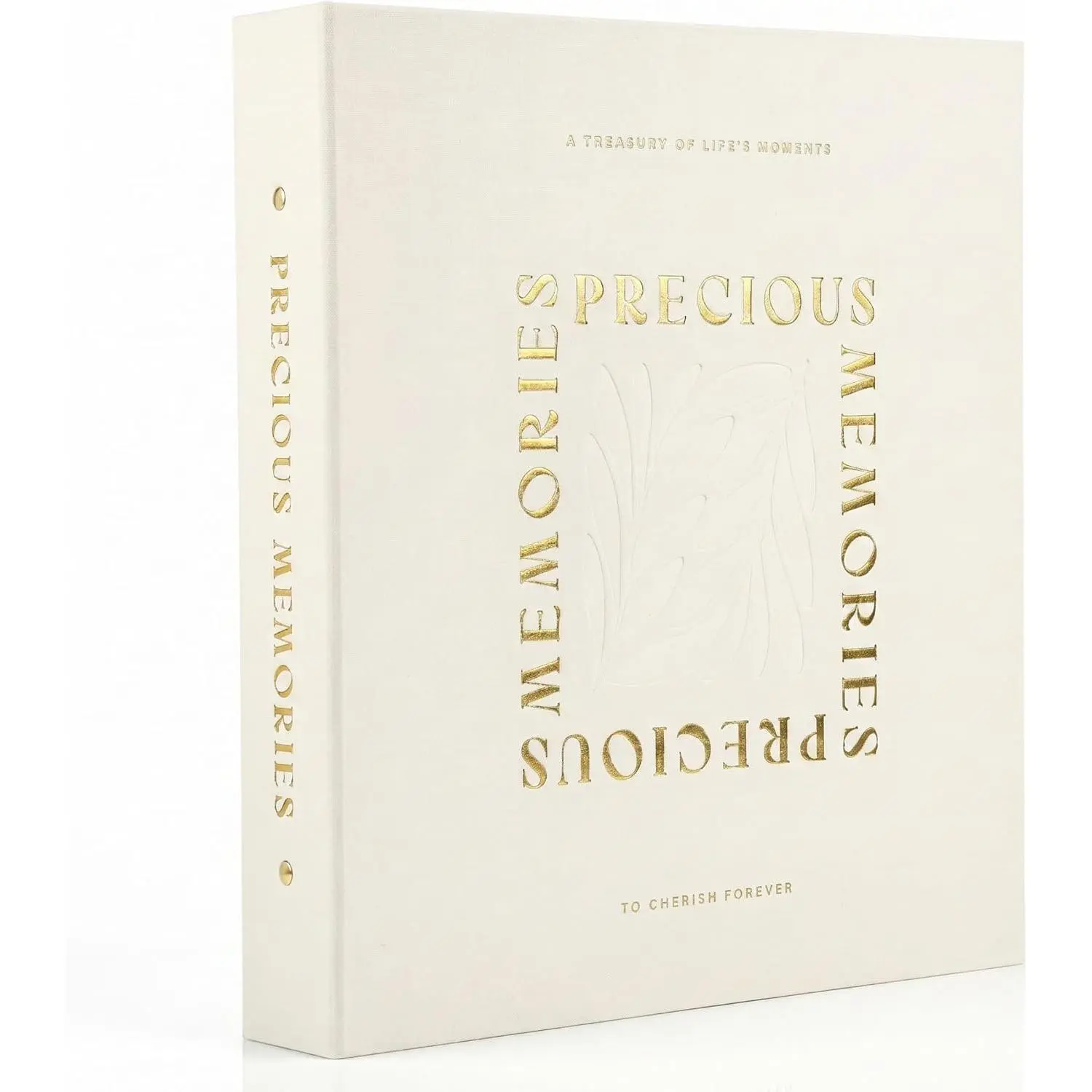 Beautiful Linen Photo Album For 4x6 Photos - Safely Holds Up To 500 Pictures of Unique Memories - The Perfect Large Photo Book To Store All Pictures of Treasured Family, Baby or Wedding Moments