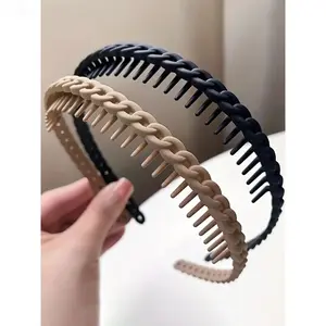 Non-Slip Toothed Hair Ties for Women & Girls – Durable Elastic Bands for Face Washing & Hair Styling, Daily Use Hair Accessories for All Hair Types