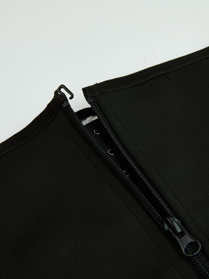 Women's Adjustable Hook & Eye Zipper Sauna Waist Trainer, Sweat-Enhancing Tummy Control Shaper, Shapewear Belt, Waist Cincher for Women