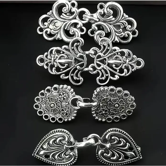 4pcs Dress Clips Back Cinch, Sweater Clips to Hold Sweater Together, Shawl Clips,Cloak Clasp,Cardigan Scarf Waist Cincher Clip,Shirt Brooch Clip for Girl Women,4 Counts Vintage Swirl Collar Clip Retro Style Zinc Alloy Match flower brooch