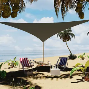 UV Block Outdoor Triangle Sun Shade Sail Canopy – Heavy Duty Sun Protection for Patio, Deck, Garden, Backyard & Yard – Easy Installation, Durable Material – Multiple Colors