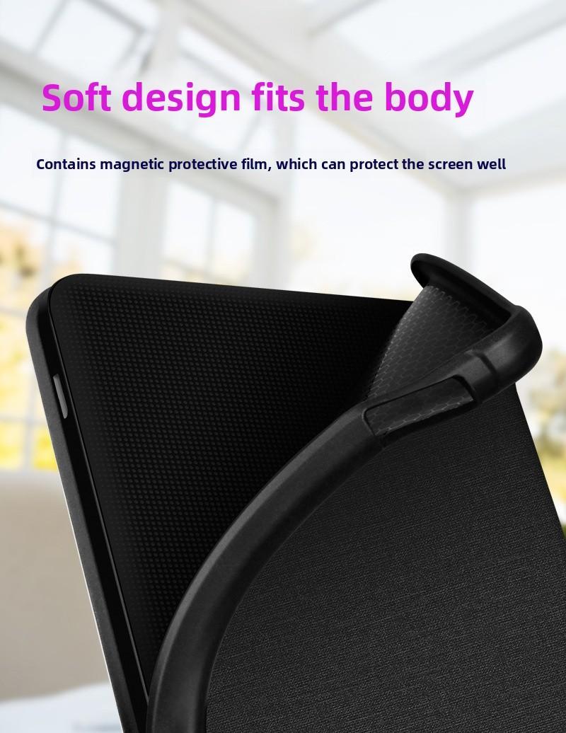 2024 KOBO Libra Color 7 Inch eReader Smart Case  TPU Fabric Cover for Android Tablet Compatible