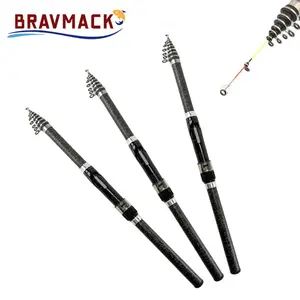 Carbon Fiber Telescopic Fishing Rod, Portable Mini Beach Casting Rod, Sea Rock Fishing Rod, Suitable for Saltwater and Freshwater Fishing