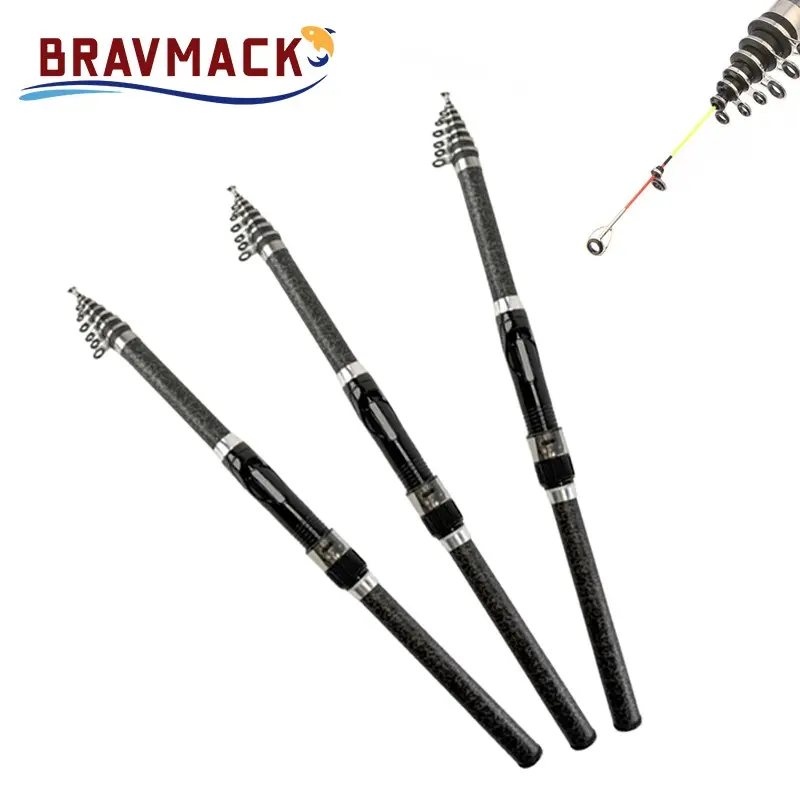 Carbon Fiber Telescopic Fishing Rod, Portable Mini Beach Casting Rod, Sea Rock Fishing Rod, Suitable for Saltwater and Freshwater Fishing