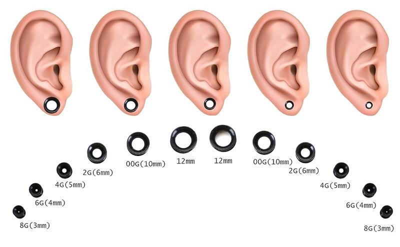 FASACCO 86Count Ear Stretching Kit Acrylic Tapers and Plugs Spiral Tapers Silicone Tunnels Gauges Expander Set Ear 14G-00G Body Piercing Jewelry Set FASACCO 86Count Ear Stretching Kit Acrylic Tapers and Plugs Spiral Tapers Silicone Tunnels Gauges Expander Set Ear 14G-00G Body Piercing Jewelry Set