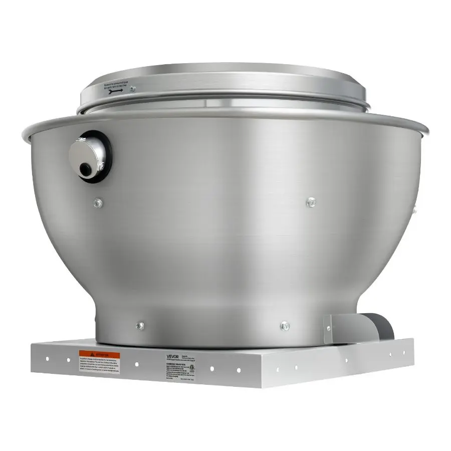 VEVOR Commercial Kitchen Exhaust Fan, 1616 CFM Restaurant Canopy Hood Fan, 0.5HP 375W Direct Drive Food Truck Vent, High-Speed Low-Noise, for Warehouse, Agriculture
