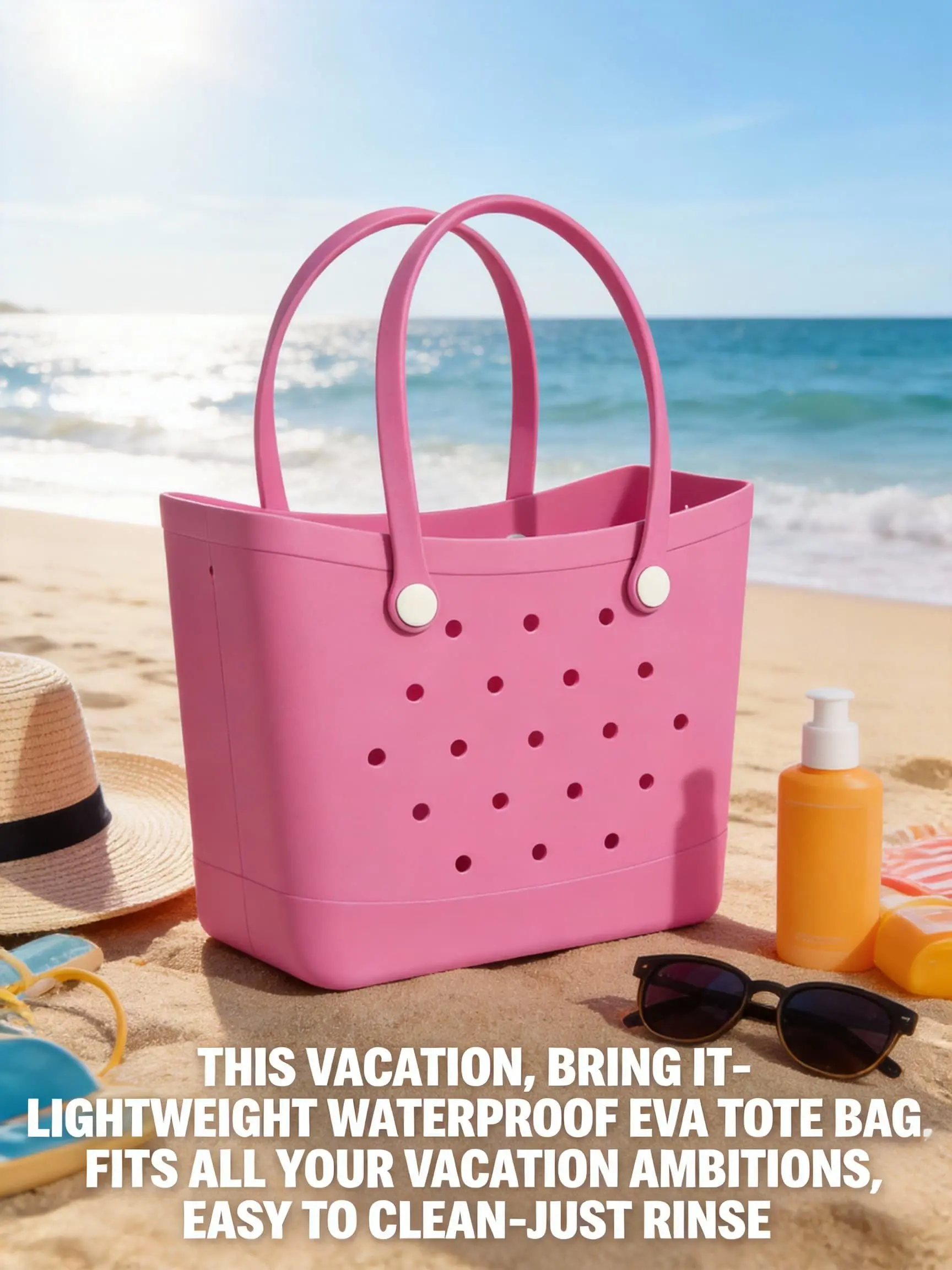 Spring New Large Capacity Waterproof Storage Bag, Ideal for Travel and Outdoor Use, Spacious Design for Multi-Functional Storage