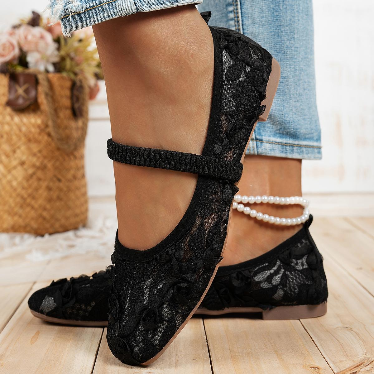 Women's Casual Square Toe Flat Shoes Comfortable Lightweight Everyday Slip On Walking Footwear with Soft Lining Non Slip Sole for Women Ladies Work Office Travel Outfits