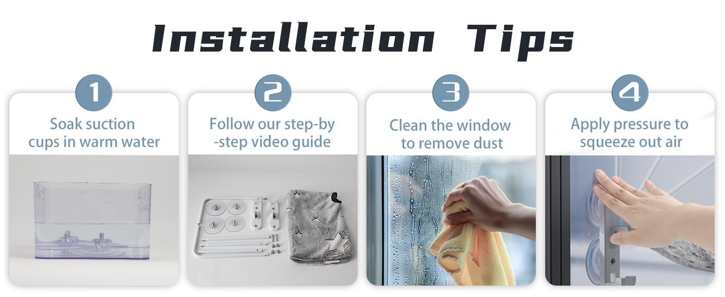 Cat Window Perchfor Large Cats,Glow in The Dark,Hammock with Hook Design Double-Sided Fabric Cover, Foldable Window Seat,Sunbathing