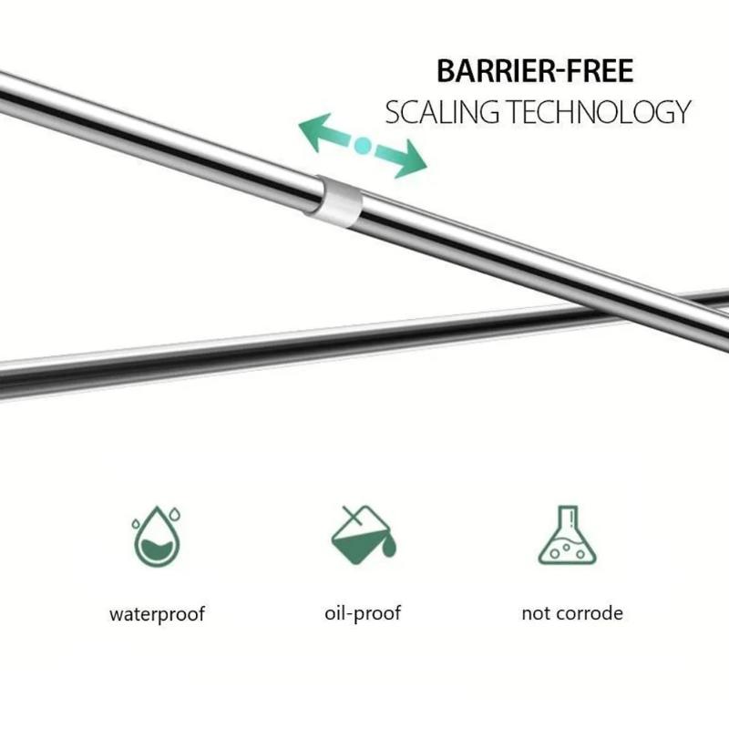 Clothing Hanger Telescopic Rod Stainless Steel Multipurpose Curtain Support Pole Balcony Clothes Drying Hanger For Wardrobe