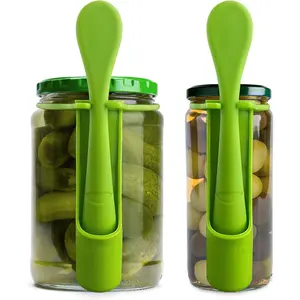 KIKINIKO Pickle Fork 2 Pack pickle grabber, olive fork pickle picker pickle gift kitchen gadgets pickle gifts pickle forks for the jar pickle holder