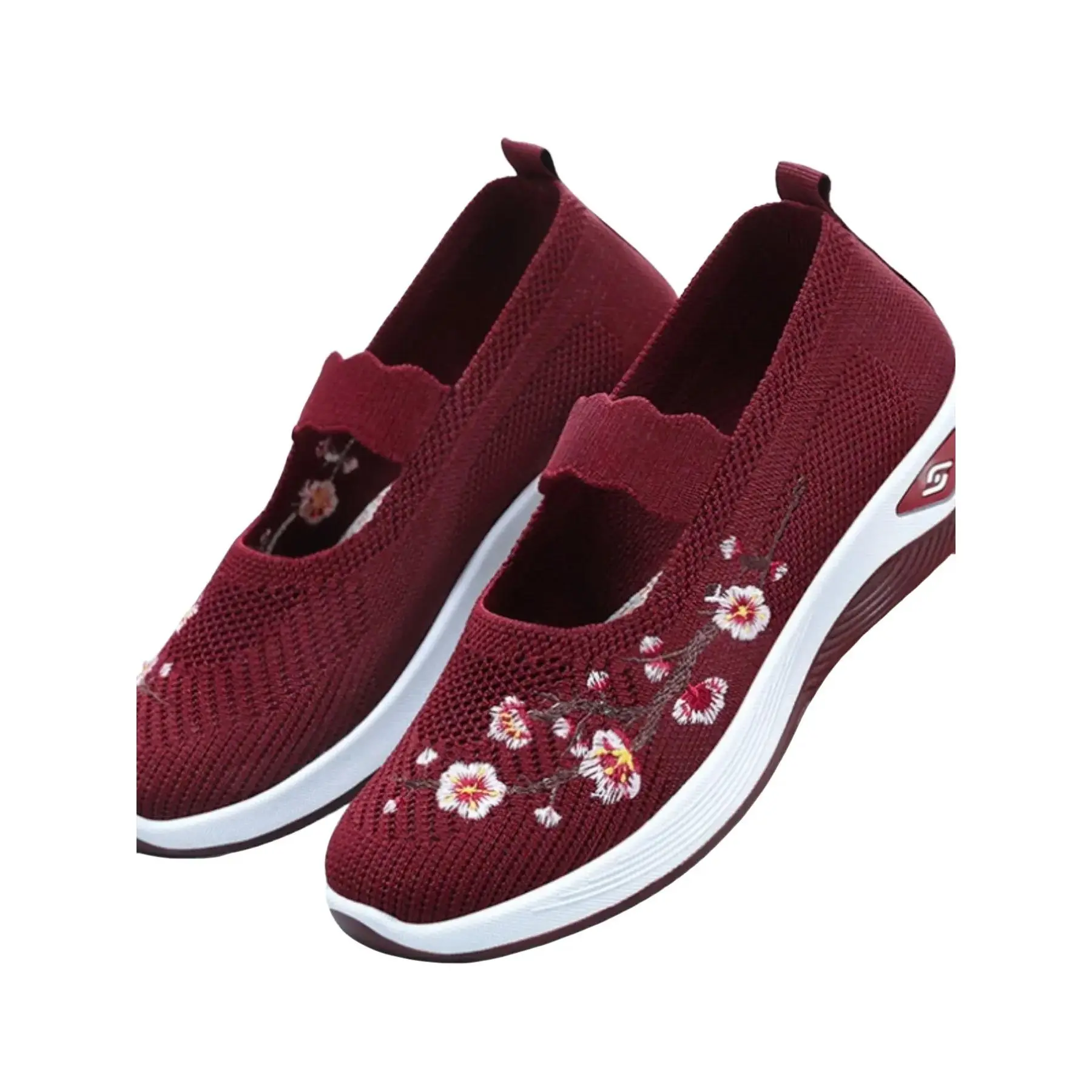 YYW1 Women's One-Step Mesh Casual Shoes, Anti-Rubber Breathable Lightweight Comfort, Affordable Soft Walking Sandals Middle Aged Moms