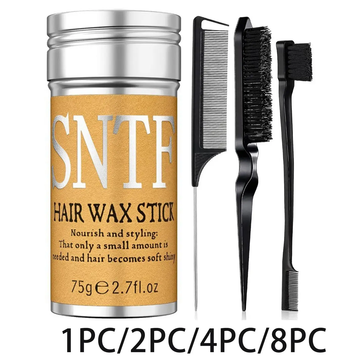 Hair Wax Stick for Flyaway Control and Styling, Flyaway Hair Tamer, Smooth Ponytail, Buns, and Hairstyles, Suitable for Women and Men, Hair Accessory Set, Hair Products, Haircare
