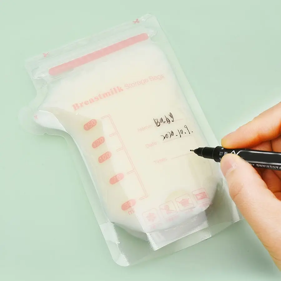 Portable Breast Milk Storage Bags, Multiple Capacities 100/150/200/250ML, Leak-Proof, Freezer Safe, Ideal for Nursing New Mothers, Breastmilk Bags